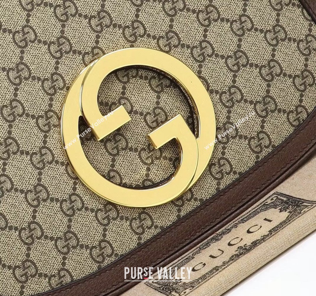 Gucci Blondie GG Canvas Medium Top Handle bag Beige/Brown 2024 721172 (DLH-240806062)