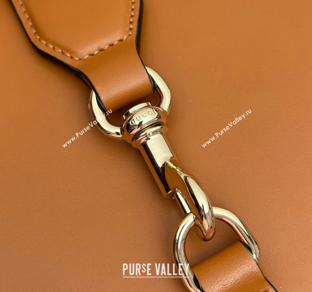 Gucci Leather Mini Bucket Shoulder bag Light Brown 2024 782908 (DLH-240806116)