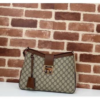 Gucci Padlock GG Canvas Medium Shoulder bag 795113 Brown 2024 (DLH-240806122)