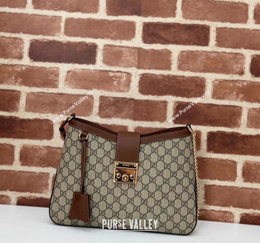 Gucci Padlock GG Canvas Medium Shoulder bag 795113 Brown 2024 (DLH-240806122)