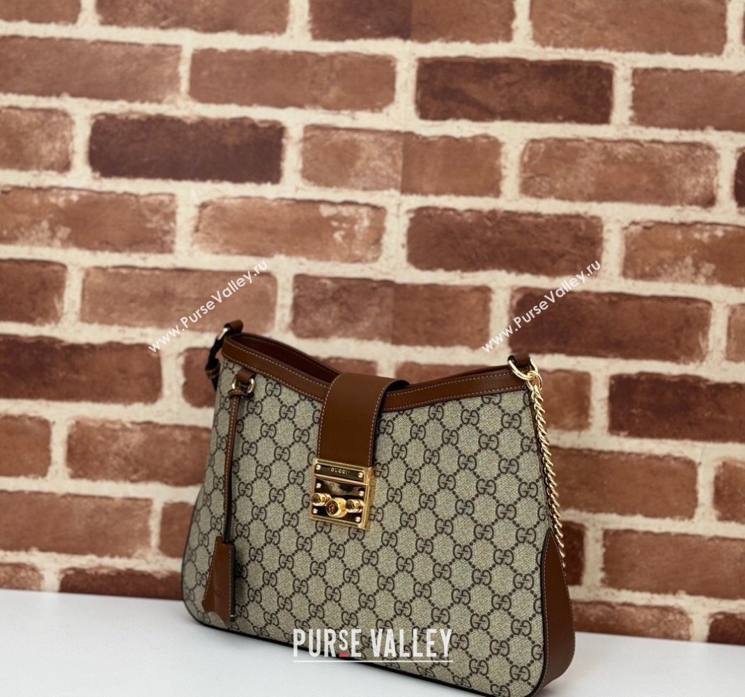 Gucci Padlock GG Canvas Medium Shoulder bag 795113 Brown 2024 (DLH-240806122)