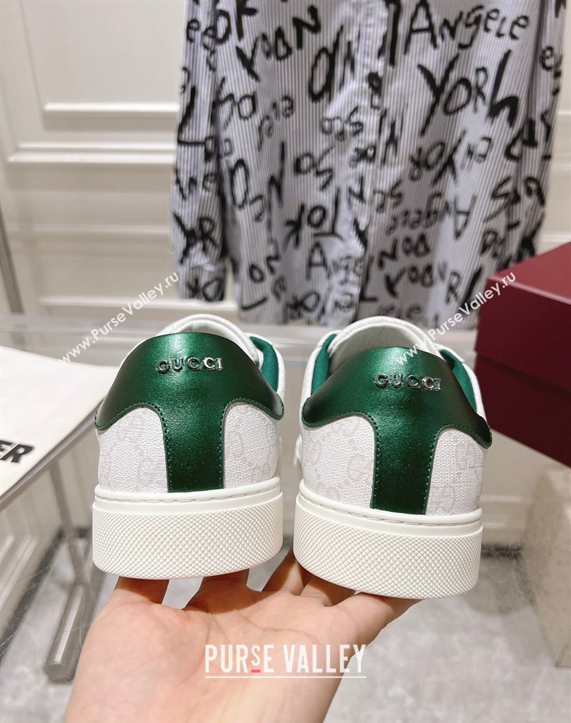 Gucci Ace Sneakers with Web in GG Canvas White2 2024 0814 (SS-240814105)