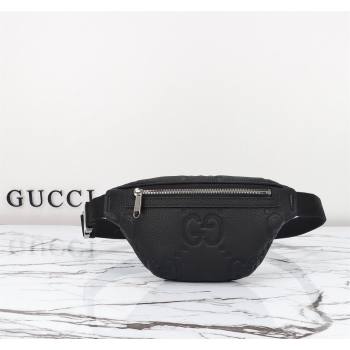 Gucci Maxi GG Leather Belt Bag Black 2024 658582 (DLH-240828030)