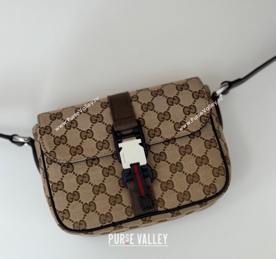 Gucci Beige GG Canvas Mini Crossbody Bag 2024 802100 (DLH-240828042)