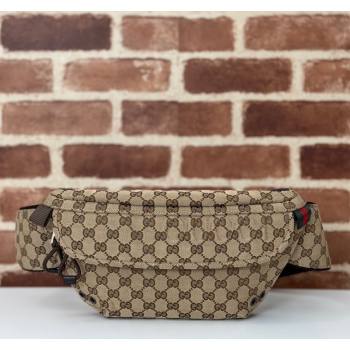 Gucci Small Beige GG Canvas Belt Bag 2024 804262 (DLH-240828043)