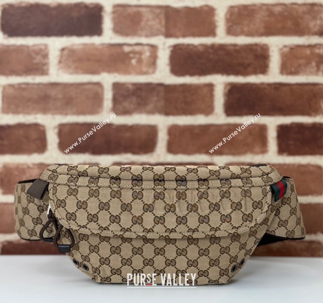 Gucci Small Beige GG Canvas Belt Bag 2024 804262 (DLH-240828043)