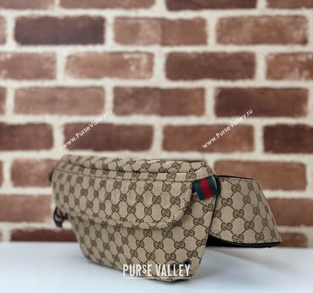 Gucci Small Beige GG Canvas Belt Bag 2024 804262 (DLH-240828043)