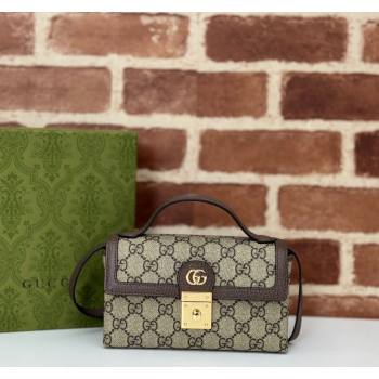 Gucci Padlock GG Canvas Mini Bag Brown 2024 772314 (DLH-240828048)