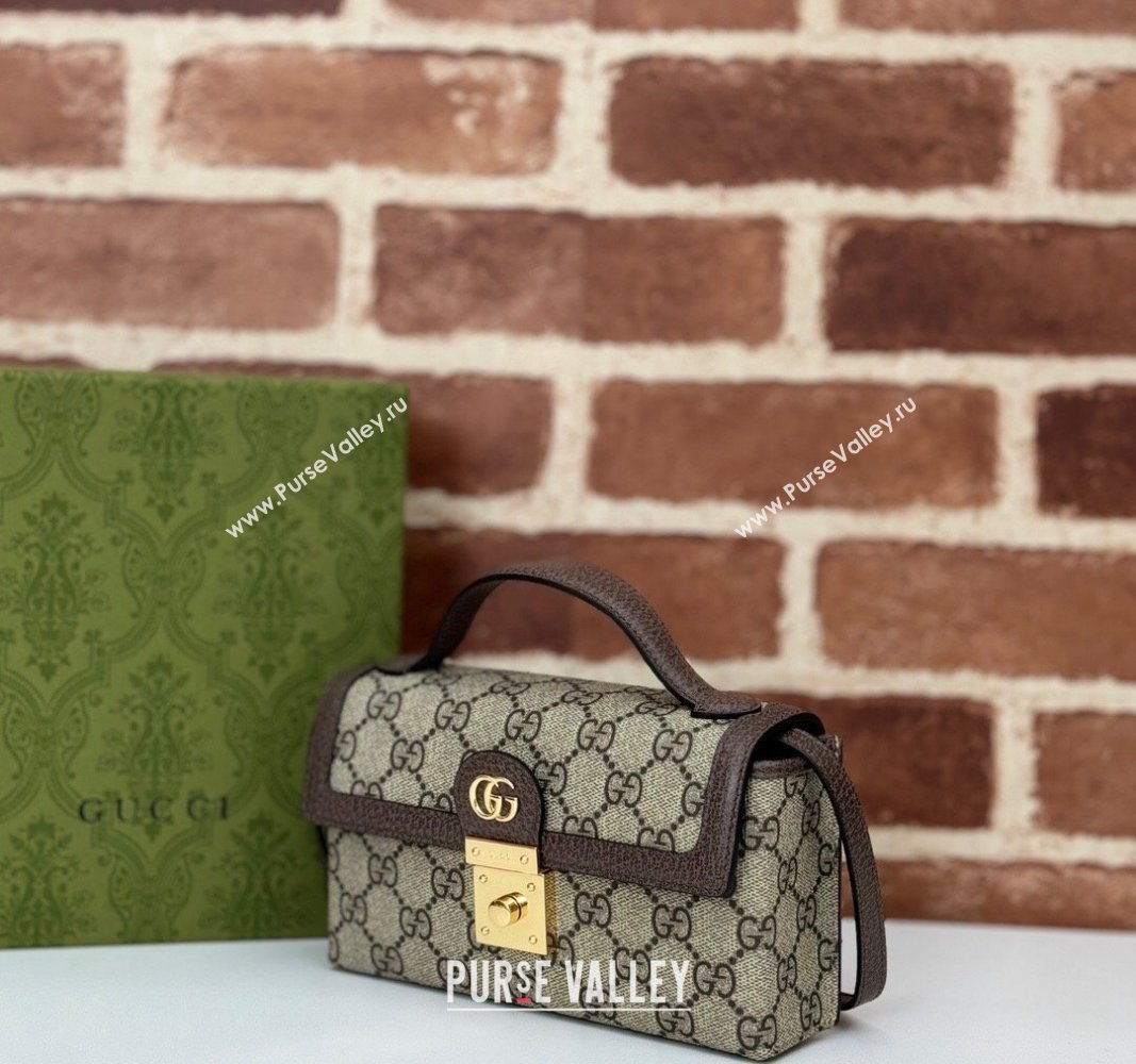 Gucci Padlock GG Canvas Mini Bag Brown 2024 772314 (DLH-240828048)