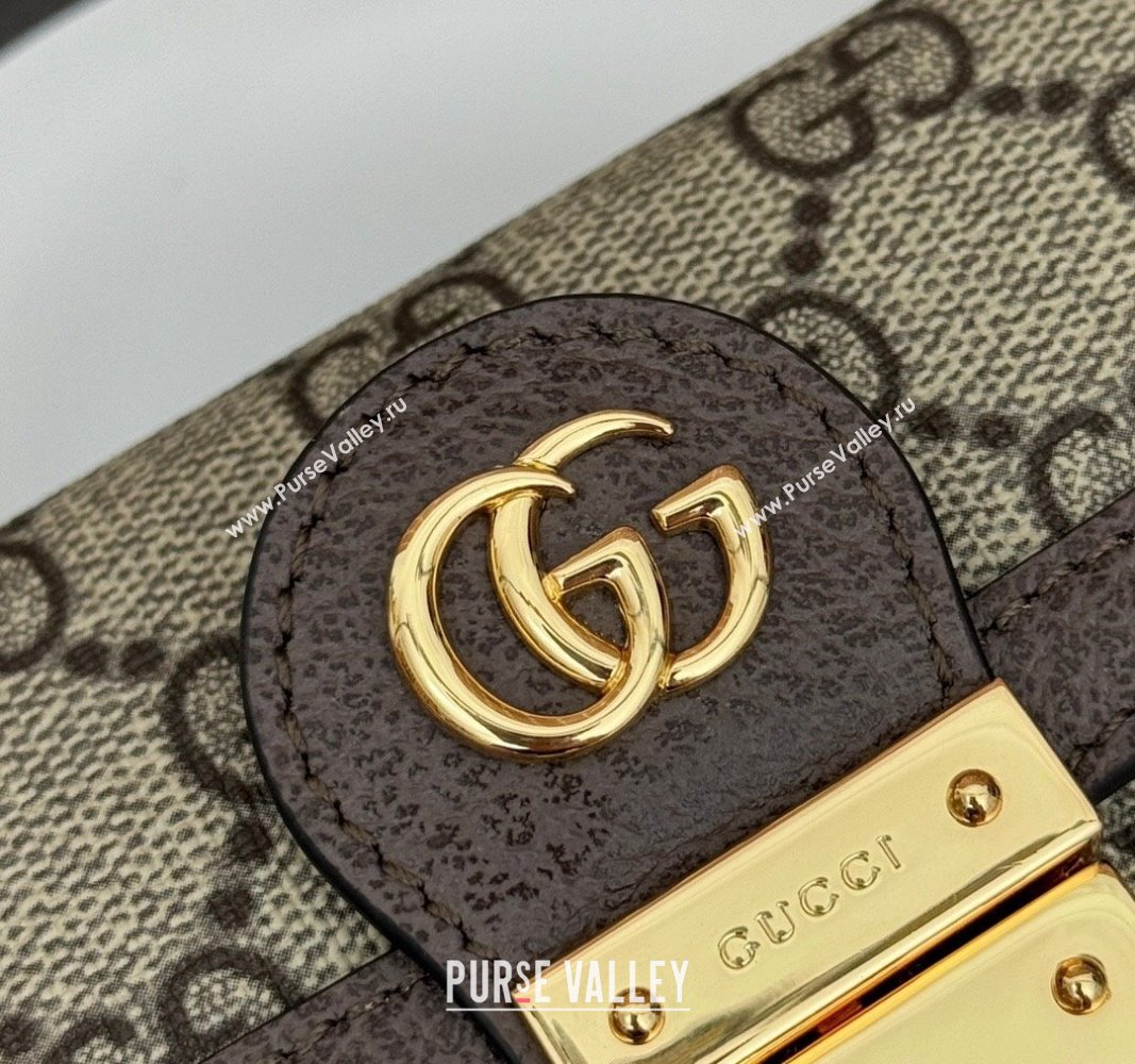 Gucci Padlock GG Canvas Mini Bag Brown 2024 772314 (DLH-240828048)