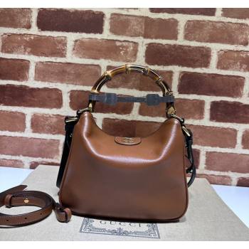 Gucci Diana Leather small shoulder bag 746251 Brown 2023 (DLH-240828050)