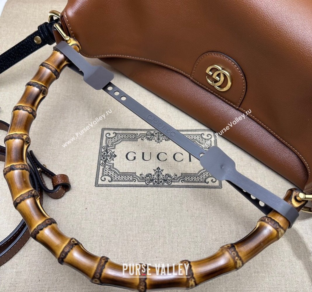 Gucci Diana Leather large shoulder bag Brown 2024 746245 (DLH-240828052)