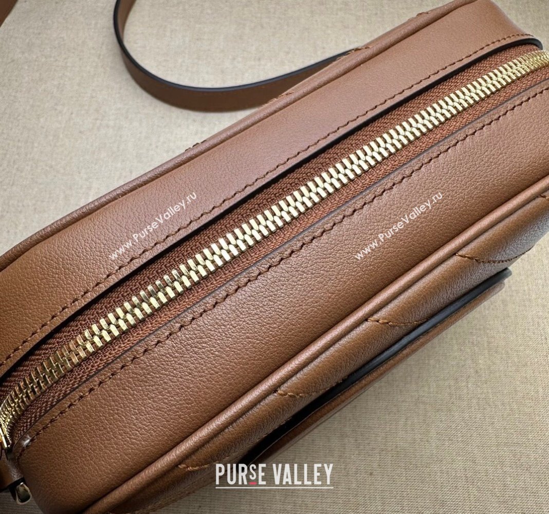 Gucci Blondie Leather Camera Bag with Tassel 742360 Brown 2024 (DLH-240828056)