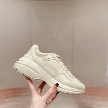 Gucci Rhyton Sneakers in All Ivory White Leather 2024 0906 (MD-240906118)