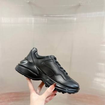 Gucci Rhyton Sneakers in All Black Leather 2024 0906 (MD-240906120)