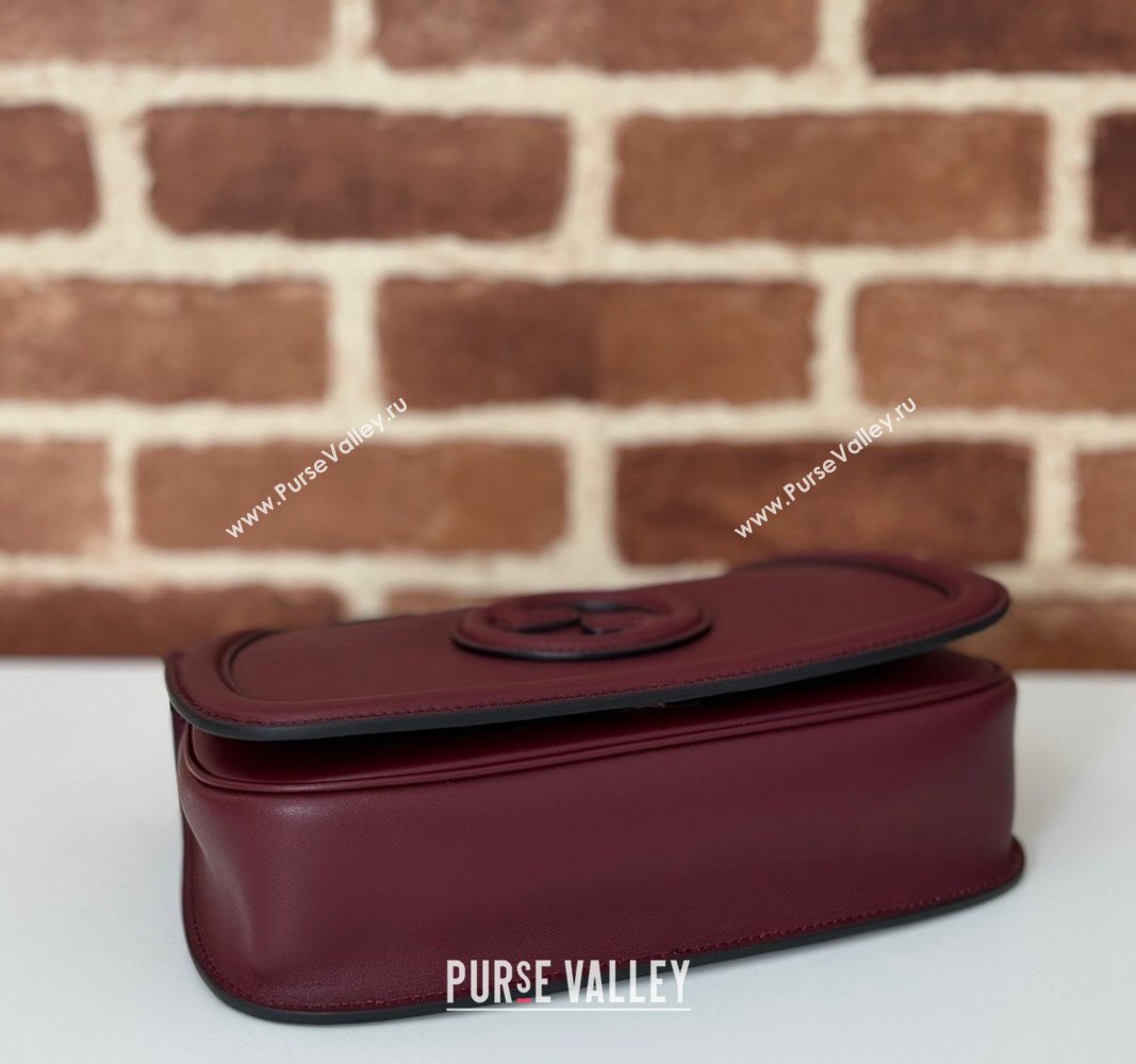 Gucci Blondie Leather Top Handle bag 815714 Burgundy 2024 (DLH-240924034)