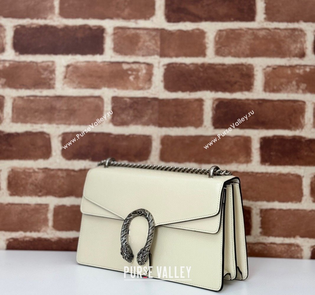 Gucci Dionysus Small Shoulder Bag in Patent Calf Leather White 2024 795005 (DLH-240924040)