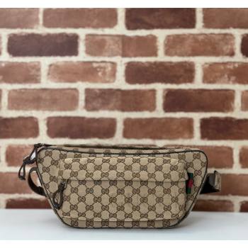 Gucci Mens Small GG Canvas Crossbody bag Beige 2024 ‎802096 (DLH-240924018)