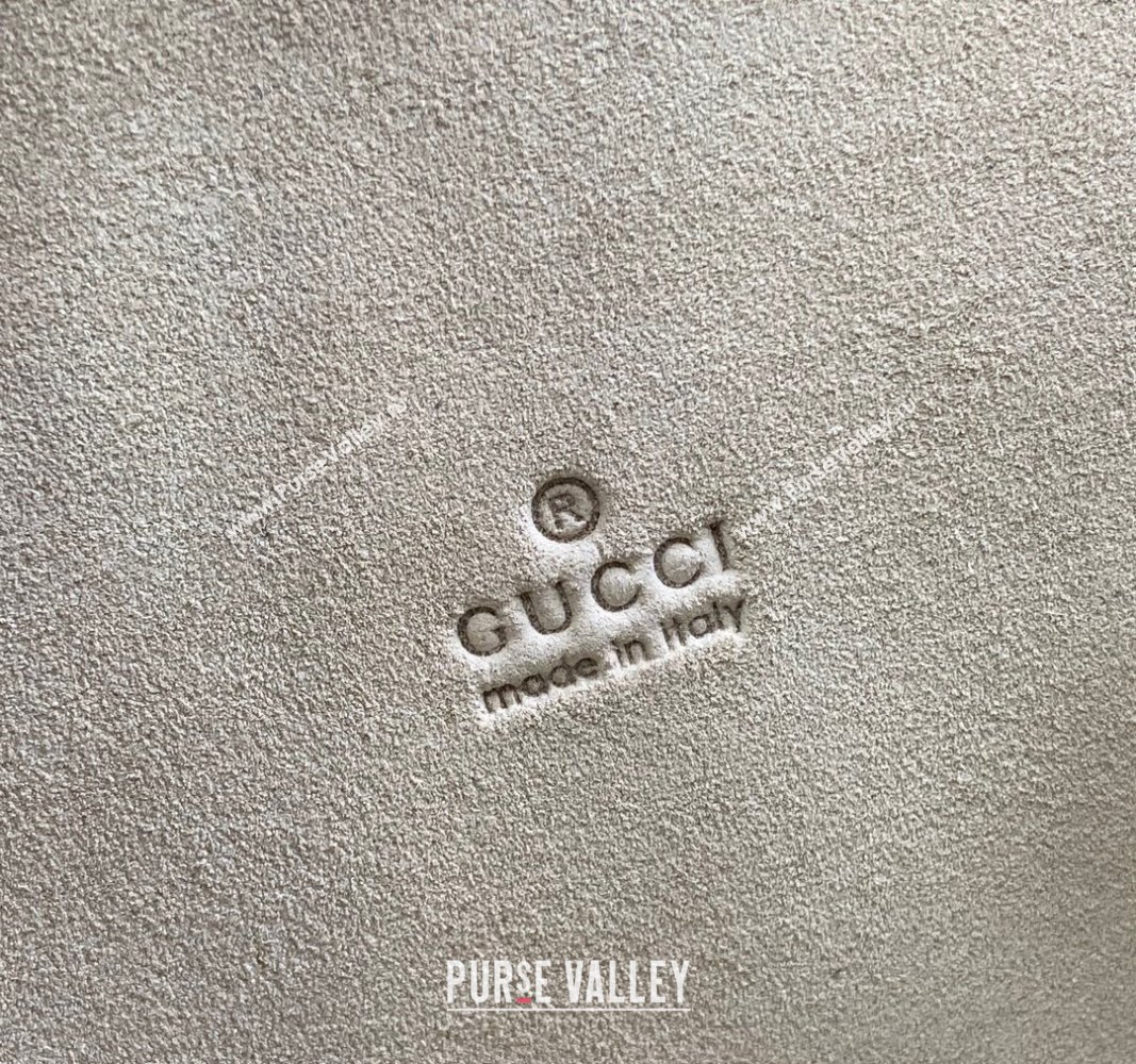 Gucci Dionysus Small Shoulder Bag in Patent Leather with GUCCI Logo White 2024 795005 (XLU-240924042)