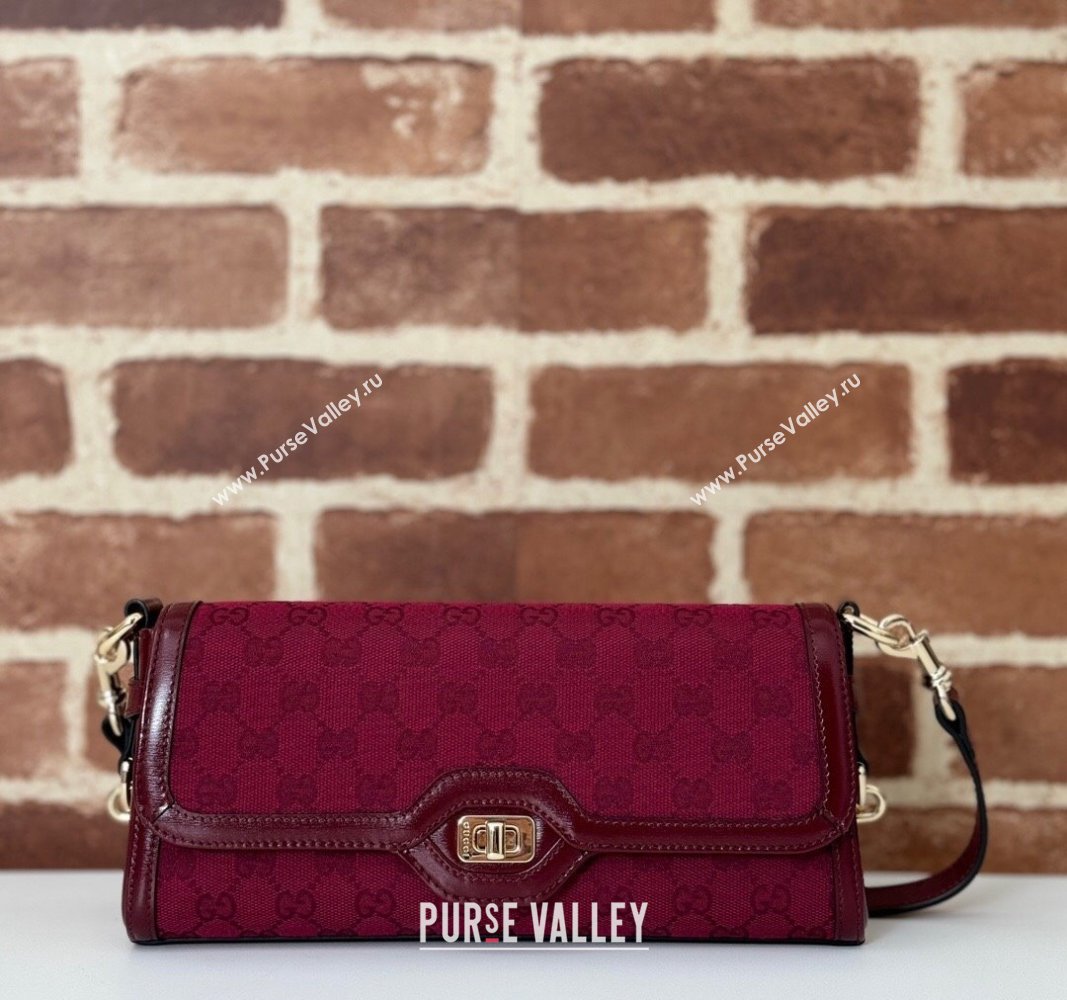 Gucci Luce GG Canvas Small Shoulder Bag 786027 Red 2024 (DLH-240924050)