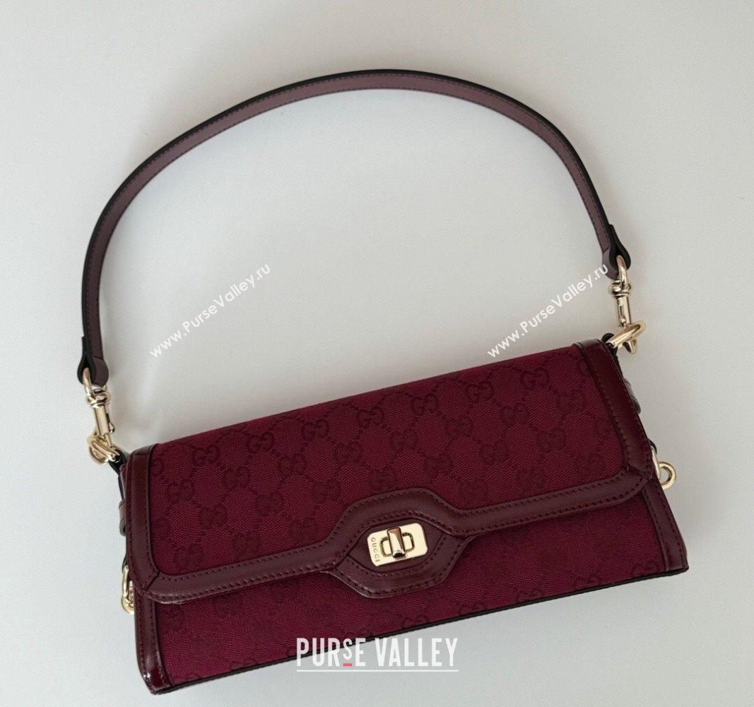 Gucci Luce GG Canvas Small Shoulder Bag 786027 Red 2024 (DLH-240924050)