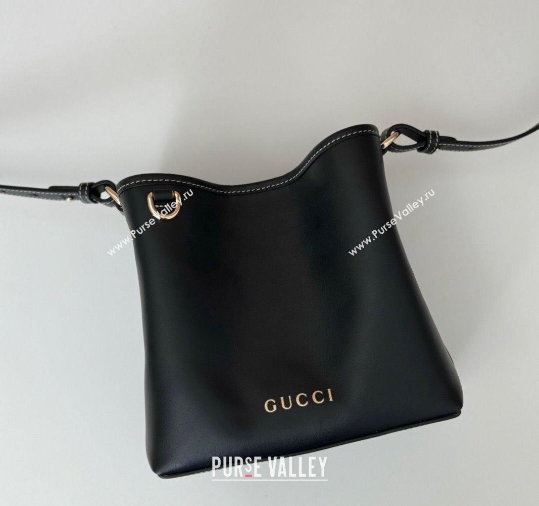 Gucci Ophidia Leather Bucket bag 815118 Black 2024 (DLH-240924053)