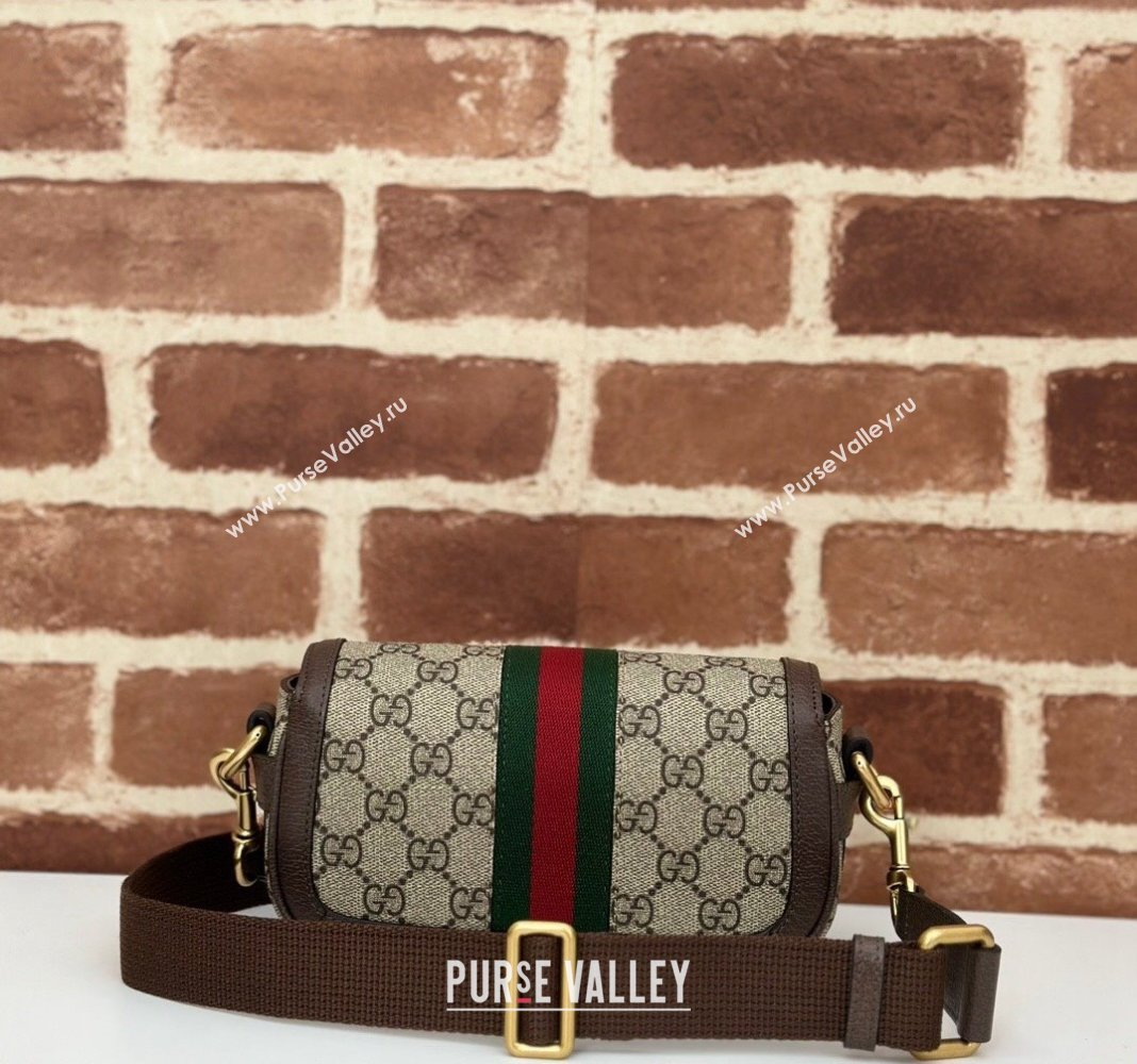 Gucci Ophidia GG Canvas Super Mini Shoulder bag Beige/Brown 2024 795466 (DLH-240924027)