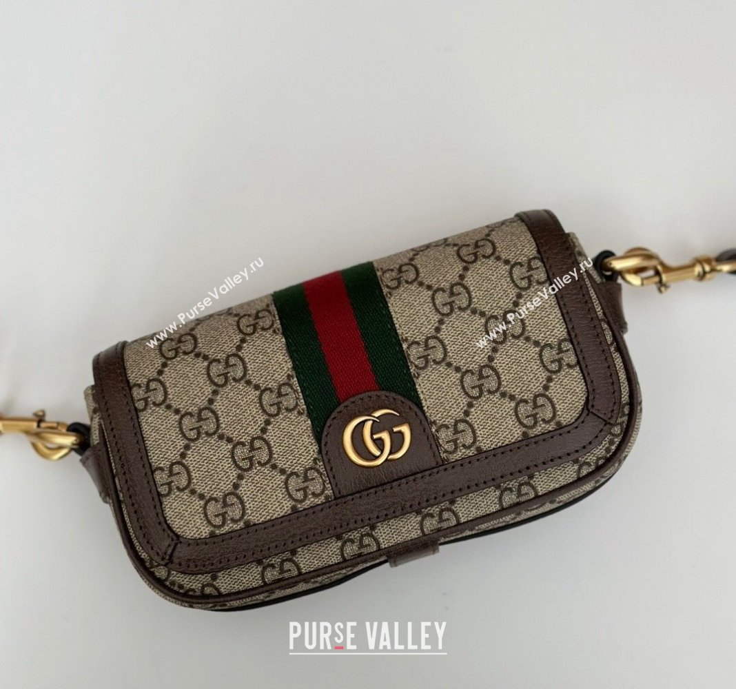 Gucci Ophidia GG Canvas Super Mini Shoulder bag Beige/Brown 2024 795466 (DLH-240924027)