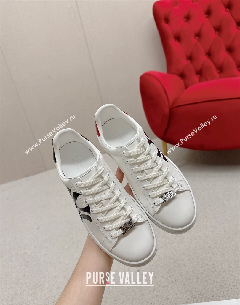 Gucci NY Ace Leather Sneakers White 2024 GG101408 (MD-241014093)