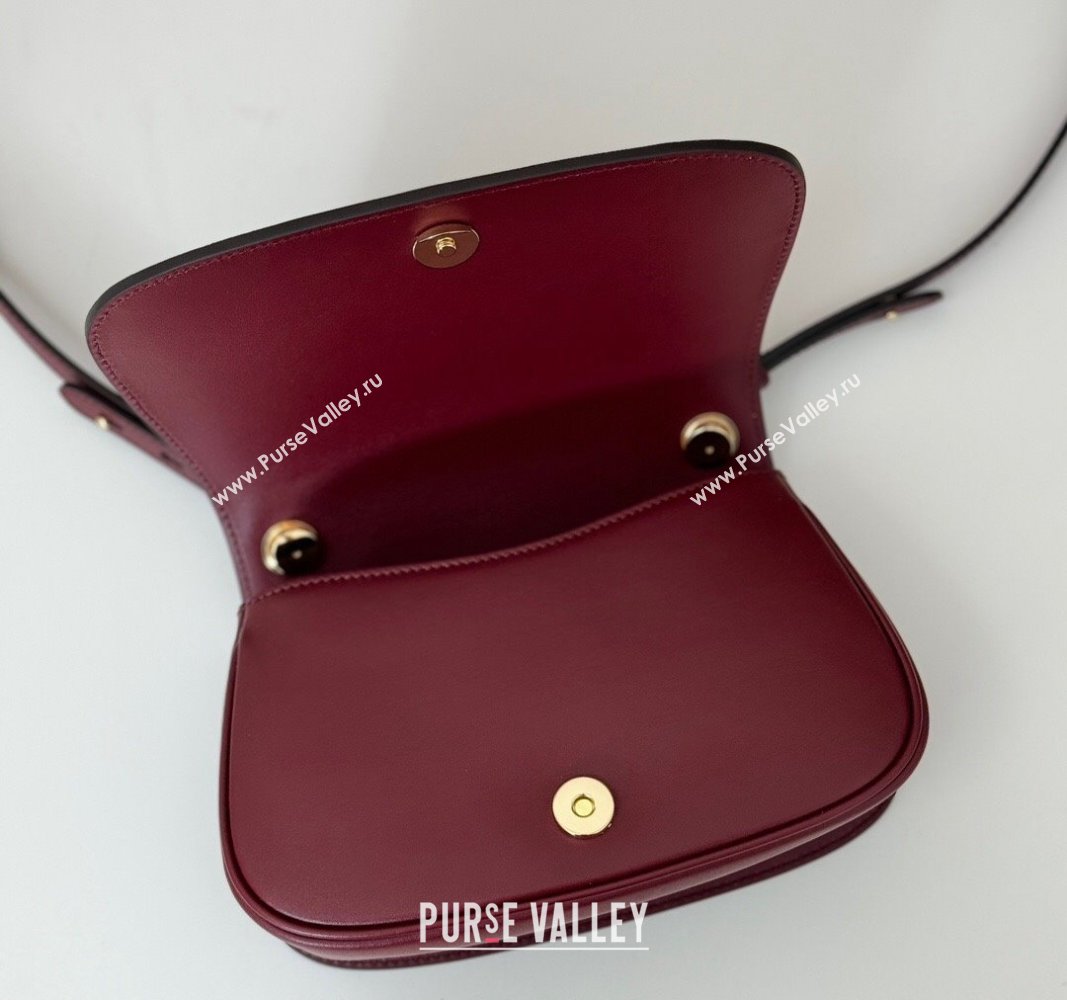 Gucci Blondie Mini Shoulder bag in Smooth Leather 815700 Dark Burgundy 2024 (DLH-241102053)