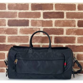 Gucci Mens Medium Black Nylon Duffle Bag 800185 2024 (DLH-241102060)