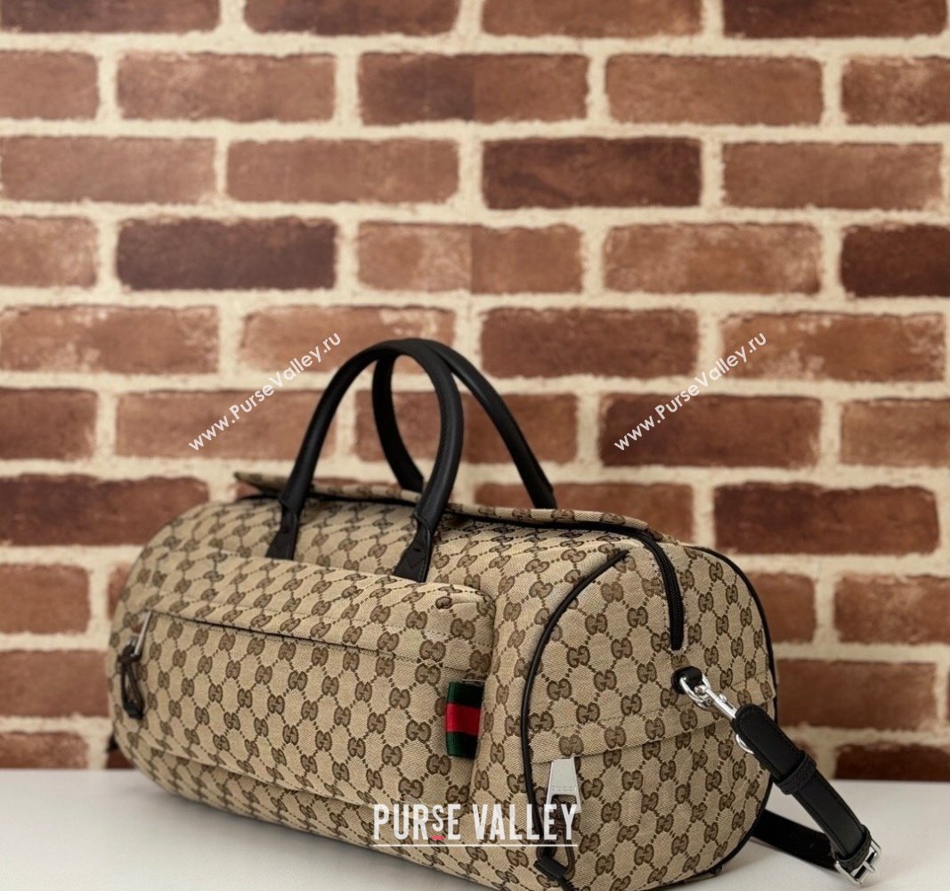 Gucci Mens Medium Original GG Canvas Duffle Bag 800185 Beige 2024 (DLH-241102062)