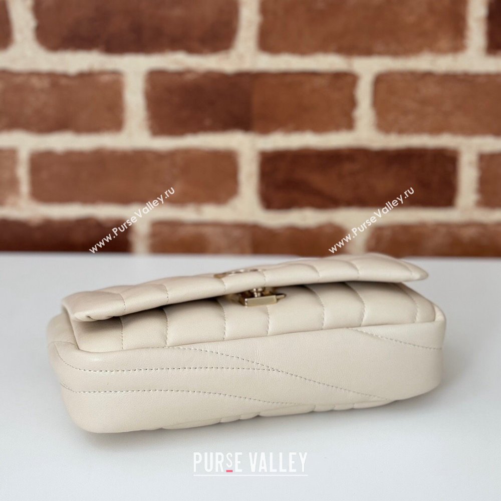 Gucci Quilted Puffy Leather Milano Mini Top Handle bag White 2024 806017 (DLH-241102039)