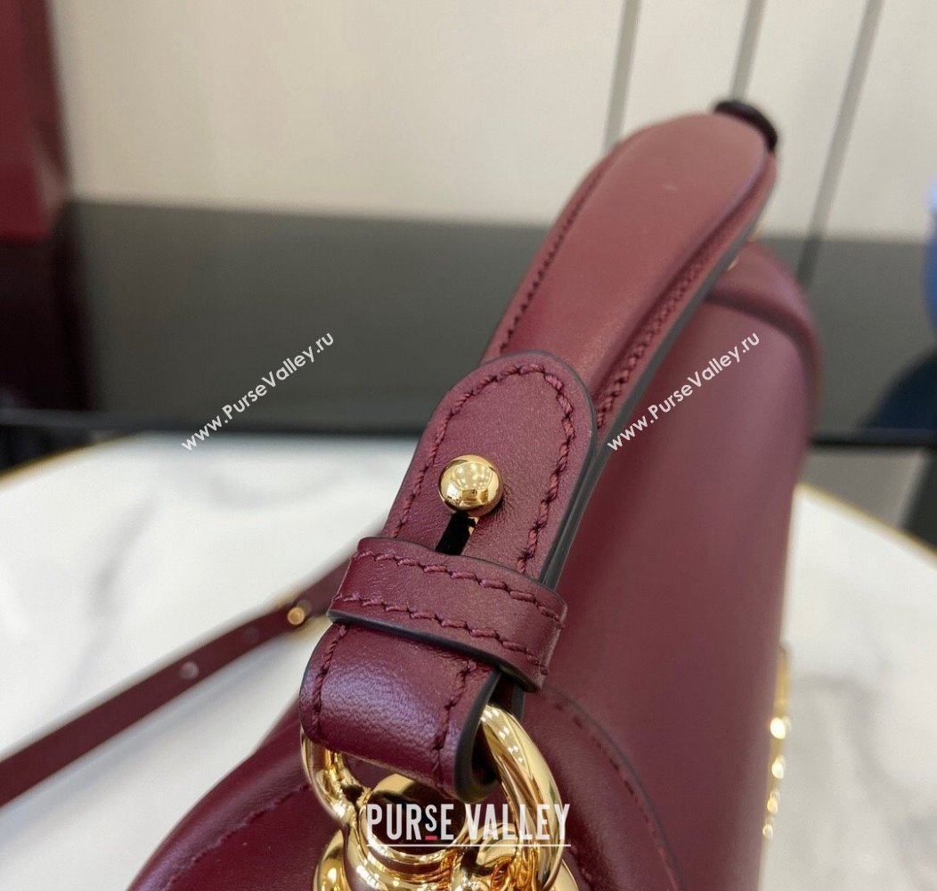 Gucci Blondie Leather Medium Top Handle Bag 815719 Burgundy 2024 (XLU-241211028)