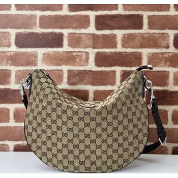 Gucci Mens GG Canvas B Medium Shoulder Bag Beige 2024 817420 (DLH-241211069)