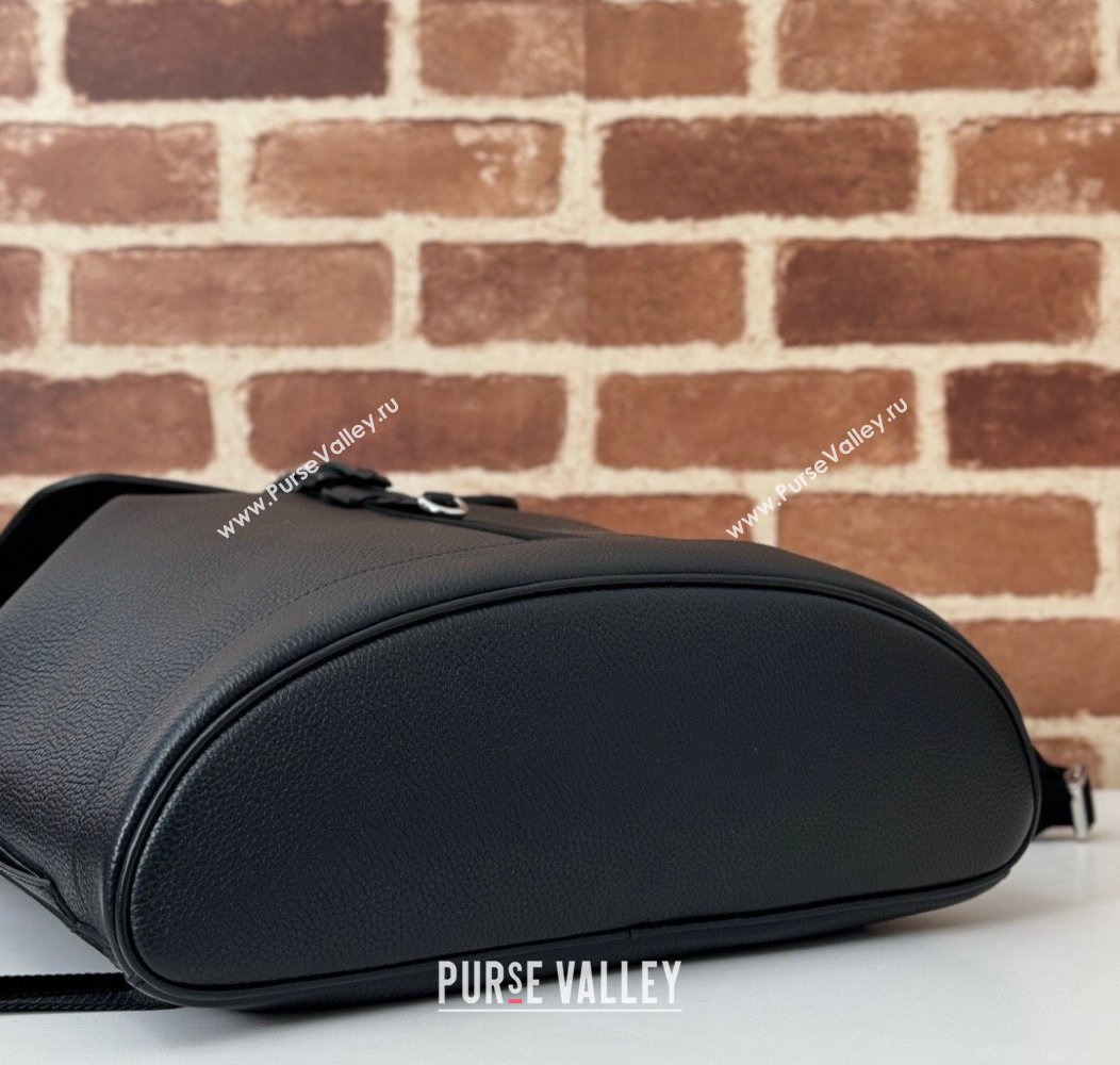 Gucci Mens Leather Large Backpack Bag Black 2024 816750 (DLH-241211109)