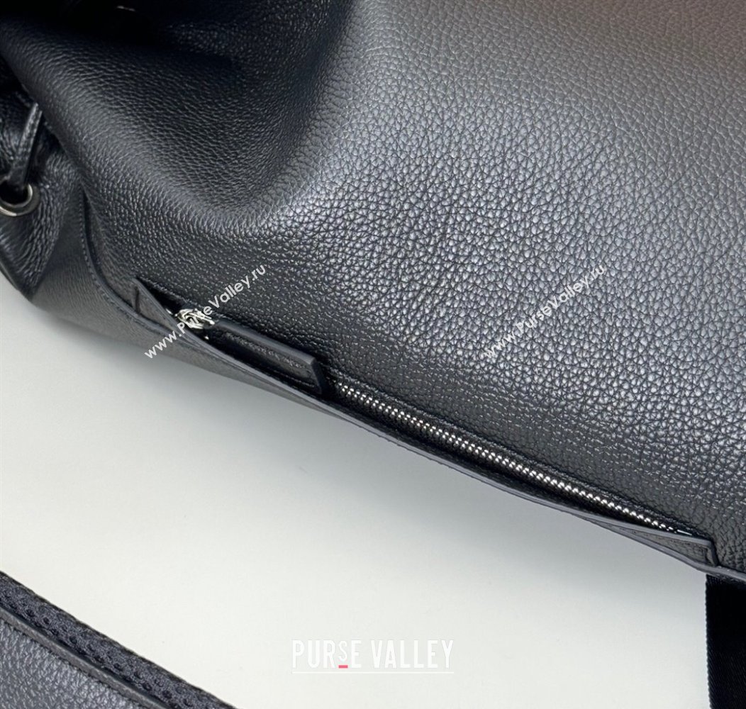 Gucci Mens Leather Large Backpack Bag Black 2024 816750 (DLH-241211109)