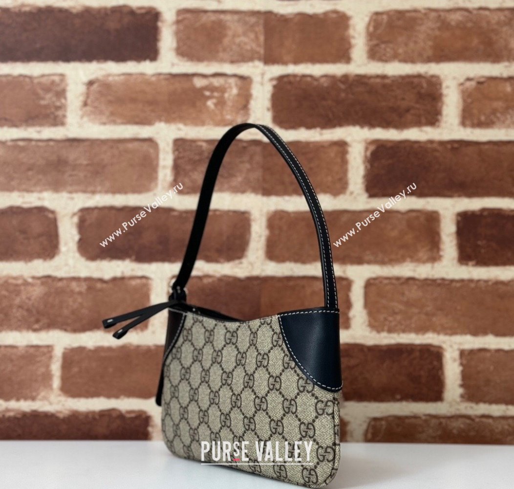 Gucci GG Canvas Emblem Mini Shoulder bag Black 2024 820696 (DLH-241211122)