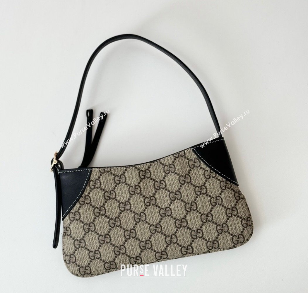 Gucci GG Canvas Emblem Mini Shoulder bag Black 2024 820696 (DLH-241211122)