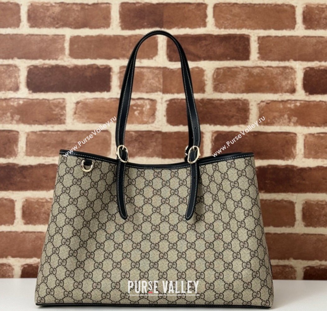 Gucci Ophidia GG Canvas Tote bag 815213 Beige/Black 2024 (DLH-241211123)