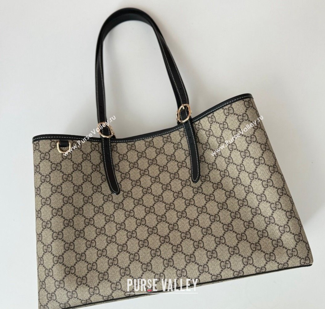 Gucci Ophidia GG Canvas Tote bag 815213 Beige/Black 2024 (DLH-241211123)