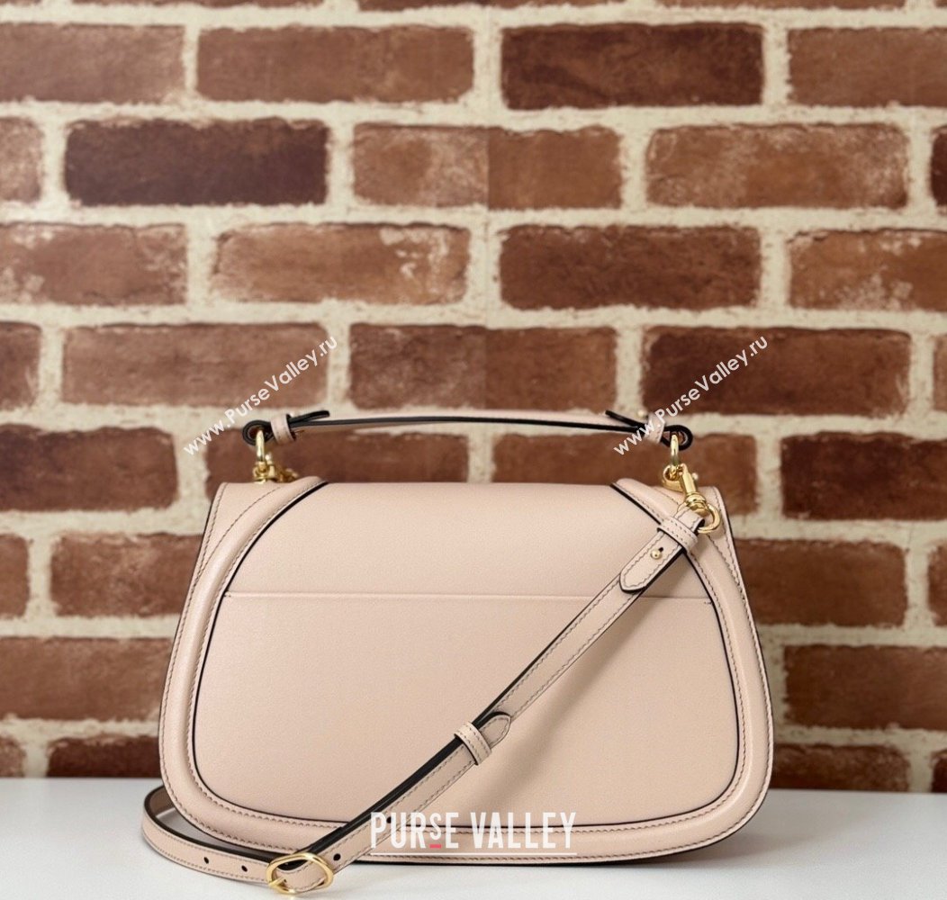 Gucci Blondie Leather Medium Top Handle Bag 815719 Light Pink 2024 (DLH-241211019)