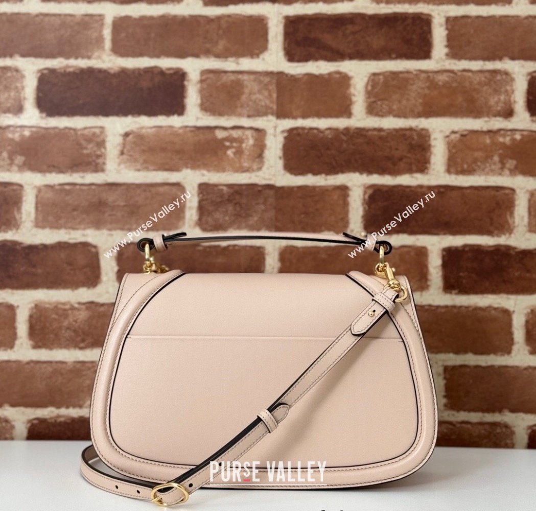 Gucci Blondie Leather Medium Top Handle Bag 815719 Light Pink 2024 (DLH-250117094)
