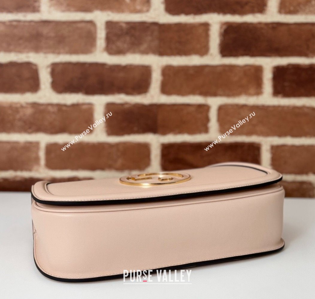 Gucci Blondie Leather Medium Top Handle Bag 815719 Light Pink 2024 (DLH-241211019)