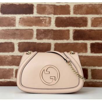 Gucci Blondie Leather Small Shoulder Bag Light Pink 2024 815715 (DLH-241211023)