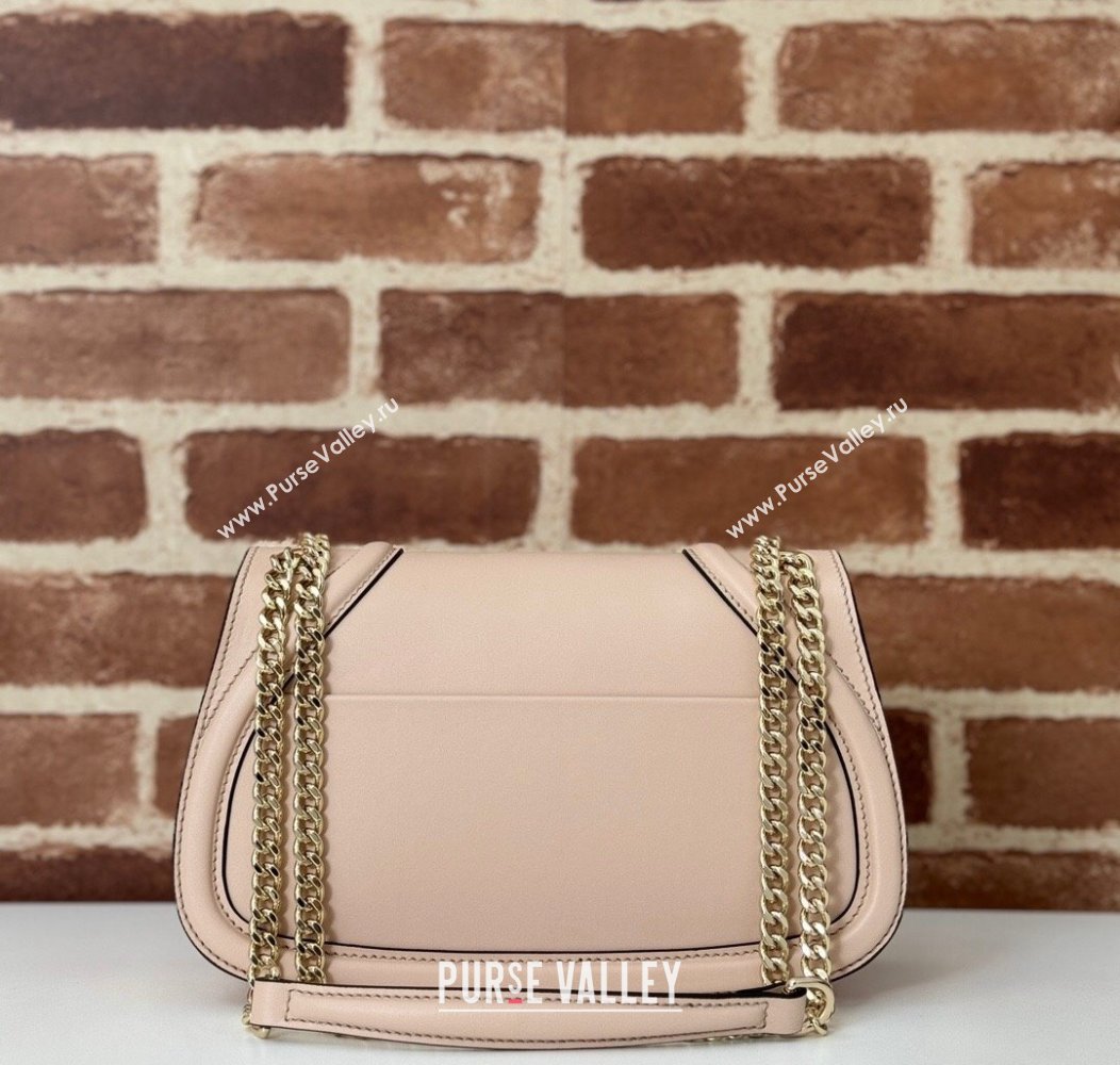 Gucci Blondie Leather Small Shoulder Bag Light Pink 2024 815715 (DLH-241211023)