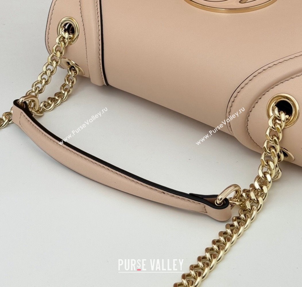 Gucci Blondie Leather Small Shoulder Bag Light Pink 2024 815715 (DLH-241211023)