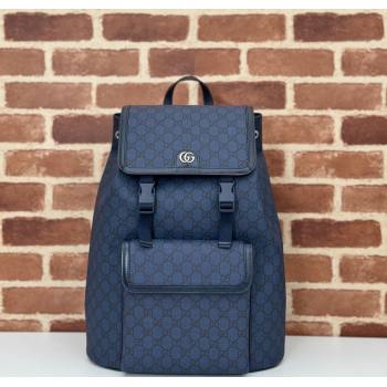 Gucci Mens Ophidia GG Canvas Large Backpack bag Blue 2024 792104 (DLH-241211128)