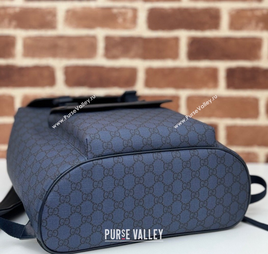 Gucci Mens Ophidia GG Canvas Large Backpack bag Blue 2024 792104 (DLH-241211128)