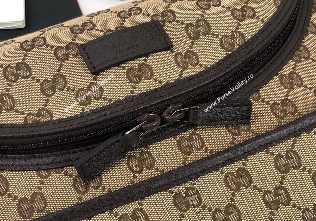 Gucci GG Supreme Canvas Diaper Mommy Shoulder bag Dark Beige 2024 ‎123326 (DLH-241211152)